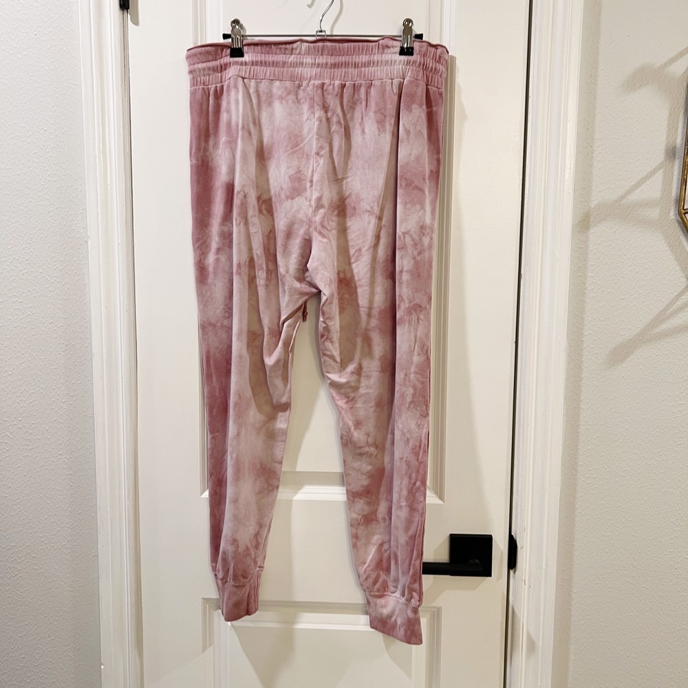 Johnny Was Calme Raw Edge Waist Tie Dye Joggers Pants Sz M - Picture 4 of 7